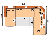 XXL-taburet s úložným prostorem Ložná plocha: 198 x 126 cm Doprava po celé ČR a SR ZDARMA 2 viz popis 3 viz popis Can L AV KS = Kanape,