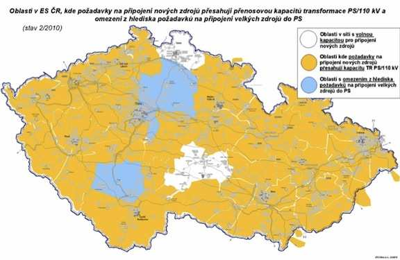 Obrázek 6: Možnosti připojení nových zdrojů energie v České