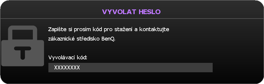 Můžete se pokusit zadat šestimístné heslo znovu, nebo pokud jste si heslo nezapsali a nemůžete si na ně vůbec vzpomenout, můžete použít postup pro obnovu hesla.