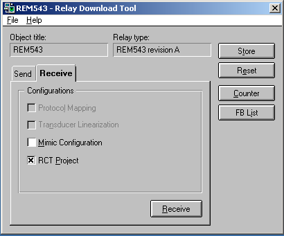 6 Připojení a konfigurace terminálu REM543 36 popisků LED diodám, Relay Configuration Tool je nástroj určený k práci s funkcemi terminálu na úroni logických bloků V případě, ţe chceme stáhnout