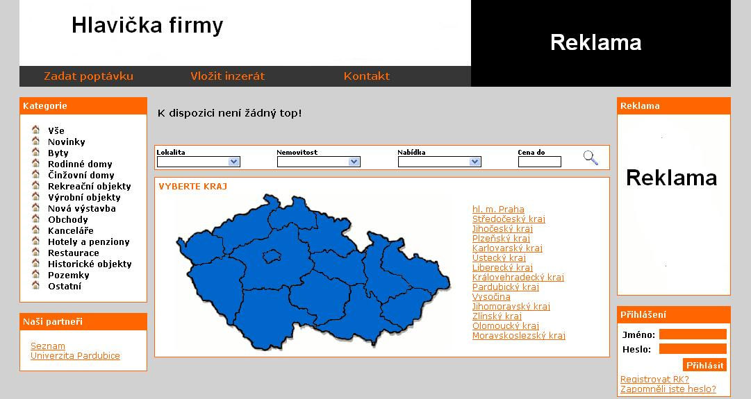 6 5 2 3 1 7 4 Obrázek 33: Veřejná část systému.