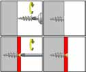 HRD / HDP Expanding Cavity Dowel HRD This plastic dowel id designed for fixing in cavity materials. The screw length must always exceed the length of the dowel including fastened material.