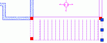 Kapitola 3 Advance v příkladech Instrukce Umístěte schody zadáním dvou bodů definujících šířku. Stiskněte Enter pro dokončení.