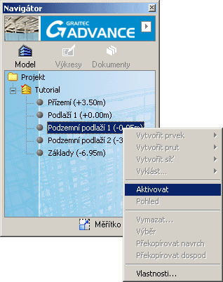 se třemi pohledy (tj. levý řez, horní pohled a čelní pohled), pro stěnu podél osy 21'.