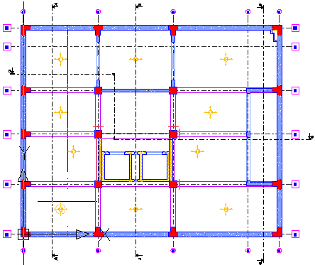 Stiskněte Enter. Obrázek 254: Vytvoření první průsečné kóty 7.