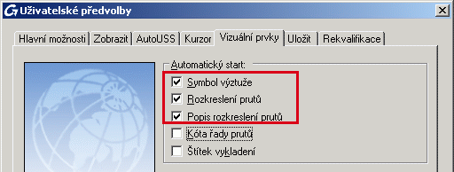 Obrázek 359: Symboly v pohledech Poznámka: Díky funkci 3D power je počet prutů v popisu kladení zobrazen správně. Kladení nejsou započítány do výpisů a výkazů.