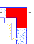 Kreslení pomocné křivky pro stěny Nakreslete pomocné křivky určující obvod stěn v rohu F'21'. 1. Na nástrojové liště AutoCAD Kresli, kliněte na. 2.