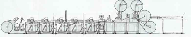 TISKARSKI STROJI ZA FLEKSO TISK Zaporedni tiskovni členi Vsak tiskovni člen je kompletno opremljen s tiskovnim valjem in