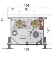 energie bezpečné napětí 12 V DC snadné ovládání 164 mm 125 mm konvektoru L (mm) 900 1000 12 10 17 2000 20 3000 468 545 740 935 1130 1325 1714 2104 kt 2 Podlahový konvektor s ventilátorem s