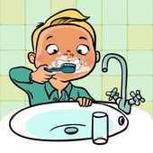 Zdroje fluoru Zubní pasta (pokud je polknuta) nebezpečí zejména u dětí čištění zubů pod