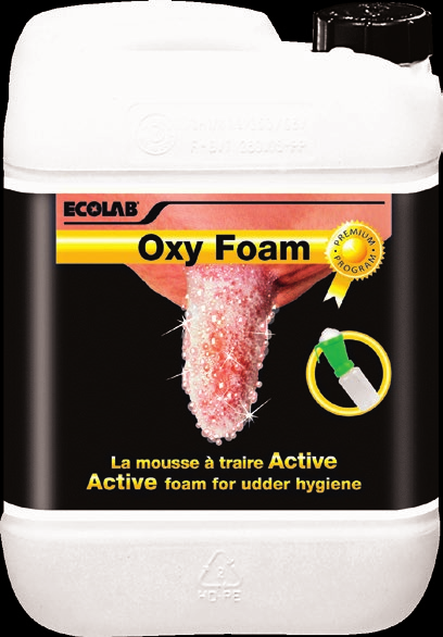 Naneste, nechte 30 vteřin působit a poté otřete. Mimořádné vlastnosti: ActiveFoam Aktivní pěna, kterou Oxy-Foam D vytváří, plně pokrývá povrch struku a umo ňuje snadné čištění.