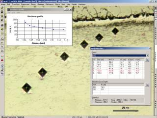 (Brinell in preparation) This module works according to the DIN 50 190 and EN ISO 6507-1 norms It is possible to