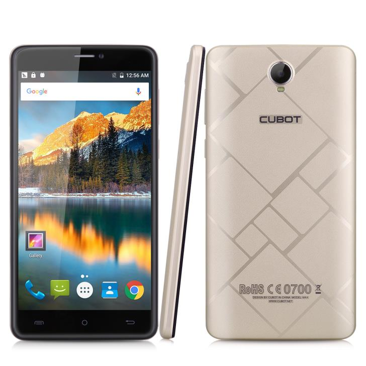 Řada Max Cubot Max Dostupné barvy: Černá, Bílá, Zlatá OS Android 6.0 6.0 Inch 720x1280 4G FDD: B1 / B3 / B7 / B20 3G WCDMA: 900 / 2100 MT6753A, 1.3GHz Octa-core 13.0MP F 2.0 + 5.