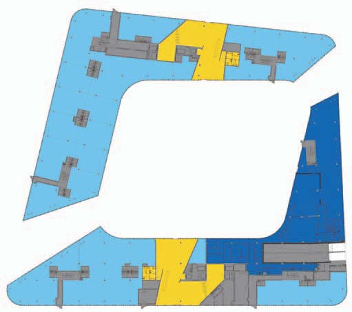 Přízemí Ground floor Recepce pronajímatelné plochy - obchody areas for lease - retail S/N společné