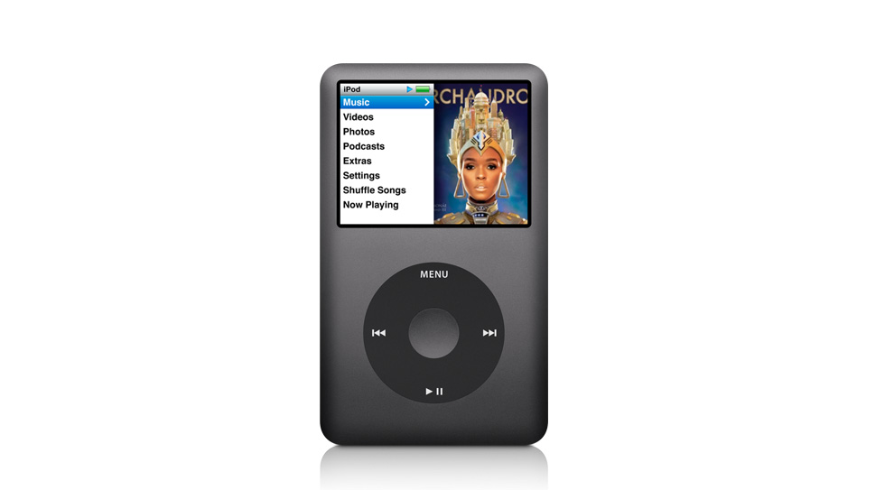 Testování uživatelského rozhraní hudebního přehravače ipod Classic.