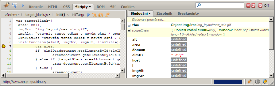 Testování Javascriptu