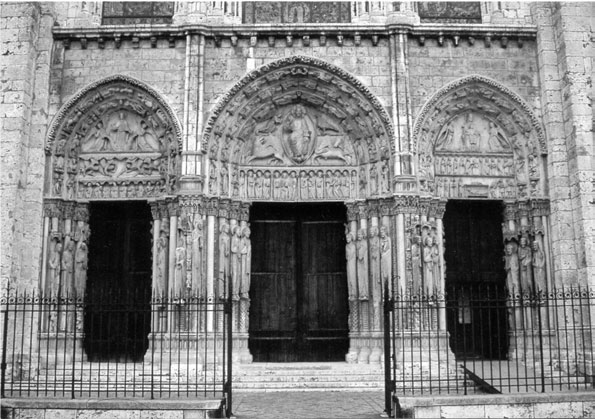 Chartres, západní portál