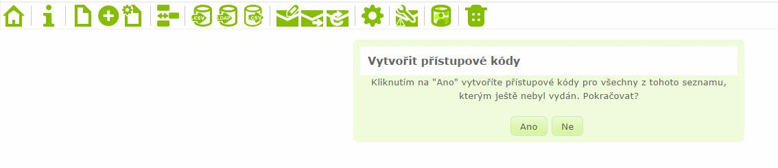 Poté můžeme rozeslat respondentům email, ze kterého se budou moci dostat na požadovaný výzkum - klikneme na