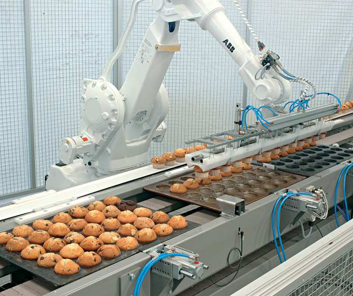 Mohou být použity i univerzální průmyslové roboty tvořící speciální skupinu robotů např. pro potravinářský a farmaceutický průmysl, které umožňují rychlé třídění a zakládání drobných předmětů.