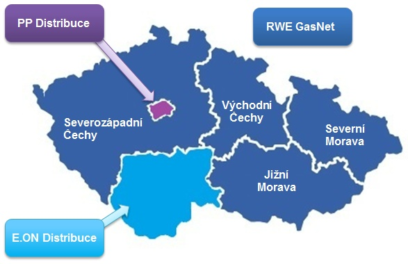 11 Analýza přiměřenosti výstupní kapacity do domácí zóny v České republice Pro potřeby analýzy přiměřenosti výstupní kapacity do domácí zóny v ČR rozdělil provozovatel přepravní soustavy domácí zónu