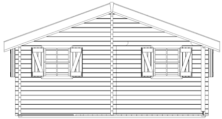 hřebene střechy 560x942cm 580x962cm