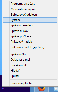 Windows Vista alebo 7: Windows 8: kliknite na Štart, kliknite na Ovládací panel, kliknite