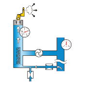 Jednotka ENA je vhodná pro topné a chladicí systémy a lze ji snadno používat v kombinaci s membránovou tlakovou expanzní nádobou