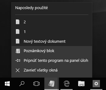 KAPITOLA 2 Panel úloh a ponuka Štart Ikony programov Hneď ako spustíte nejaký program (či už je to internetový prehliadač, alebo editor s nejakým dokumentom), jeho ikona sa objaví na paneli úloh.