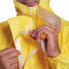 EN / Disposable protective hooded clothing, sealed seams, antistatic, no silicons, cat. III, type 4B, 5B and 6B.