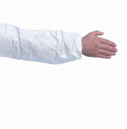 Jednorázové oděvy / Disposable clothing Elastická poutka Elastic straps Stahovací manžeta Elastic cuff TYCHEM F RUKÁVNÍK / SLEEVE TYVEK 1160 004 716 00