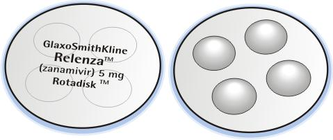 Každý ze čtyř blistrů Rotadisku obsahuje jednu dávku přípravku Relenza. Důležité: Blistry nepropichujte dříve, než Rotadisk zasunete do Diskhaleru.