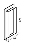 220mm Postup při instalaci NAPOJENÍ ODTAHOVÉHO POTRUBÍ Odtahové potrubí můžeme na tělo odsavače Fabula napojit několika způsoby.