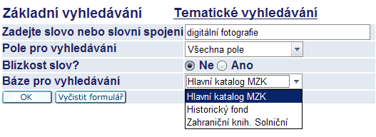 Hledám knihu, časopis návod na vyhledávání v online katalogu aleph.mzk.cz Elektronický katalog Vyhledávání Elektronický katalog MZK najdete na adrese aleph.mzk.cz. Objeví se přihlašovací okno.