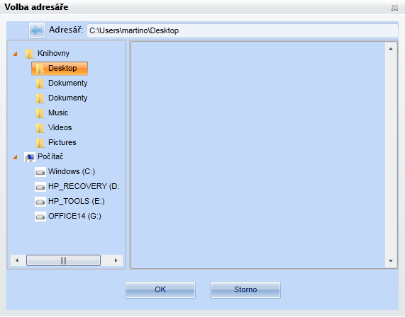 brázek), k tevření kna Vlba adresáře (viz brázek), kde lze vybrat libvlnu