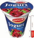 21,50 1336 Choceňský smetanový jogurt MAX 8 % borůvka 12/6 ks 18 dní 8 594003 215025 1441 Kapucín jogurt 2,6 % jahoda 380 g 7,80 11275 Bauer