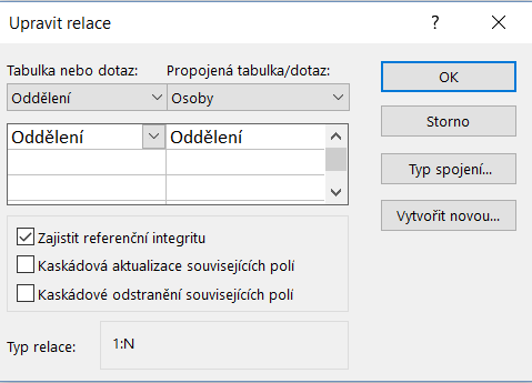 2 Relace 25 Referenční integrita Enc-02-01 Pro jednotlivou relaci můžeme zajistit v databázi referenční integritu. Můžeme tak např.