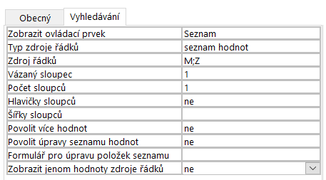 3 Tabulky 52 Výběr data Formát textu Pouze přidat Zobrazit výběr data (pouze pro datum a čas): Umožňuje potlačit zobrazení tlačítka kalendáře pro pole typu datum a čas.