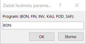 Parametrický dotaz P46a Měsíční tržby sekce Programy Licence Faktury Podniky NACE_Oddíly Oddíly_Sekce Sekce (0 6 vět, např. pro BON, A: 2 věty) 4.