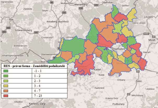 Z grafu je zřejmé, že: U významné části (oranžová výseč grafu) evidovaných podnikatelských subjektů není znám počet zaměstnanců pravděpodobně se bude jednat o neaktivní subjekty, Další významná část