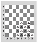 režim 2: môžete ťahať diagonálne alebo dopredu o jedno pole, nesmiete ťahať dozadu. Ak je pole obsadené, nemôžete naň ťahať. Figúrku protihráča môžete preskočiť a poraziť, ale nemusíte.