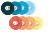 oxidem hlinitým jednotlivé stupně hrubosti jsou barevně odlišeny disky se snadno vyměňují díky patentovanému