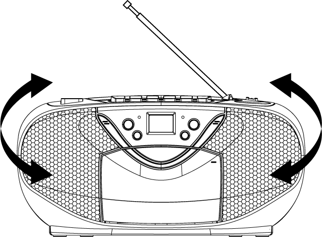 FM / FM-STEREO RECEPTION - - Set the BAND selector to FM mode for MONO reception. Set the BAND selector to FM ST. mode for FM STEREO reception.