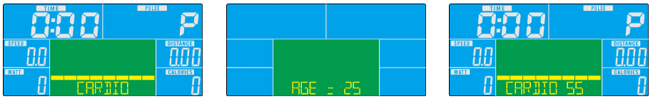 REŽIM SPORTOVEC 1. Pomocí tlačítek UP a DOWN vyberte program Sporty a pro vstup stiskněte tlačítko MODE. 2. Pomocí tlačítek UP a DOWN nastavte parametr TIME/ČAS. 3.