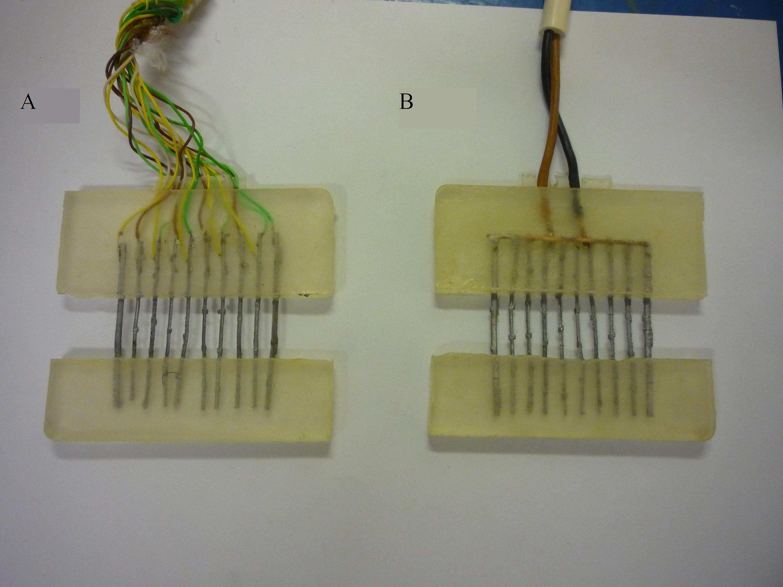 6 Praktická část 6.1 Výroba experimentálních elektrod Pro pokusy v elektrochemické laboratoři se používají dva typy elektrod. Měřící elektrody s nespojitým systémem rovnoběžných žeber.