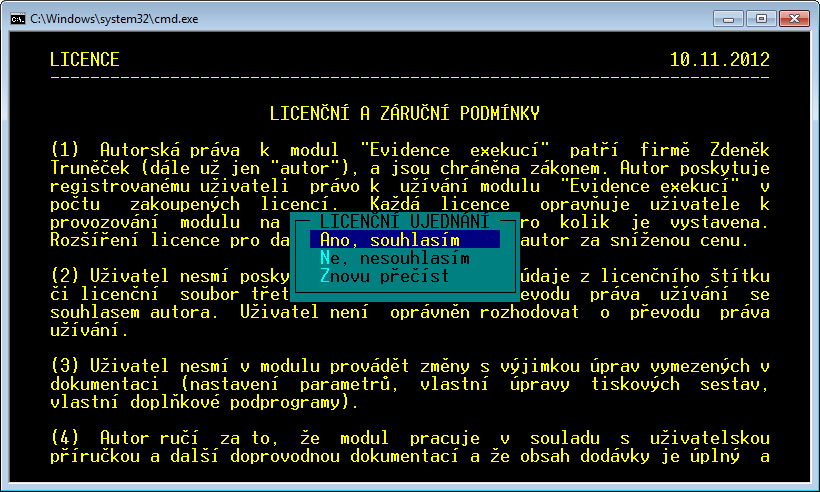 Je-li modul instalován poprvé a v případě, že instalační soubor chybí nebo je poškozen, nabídne instalátor k