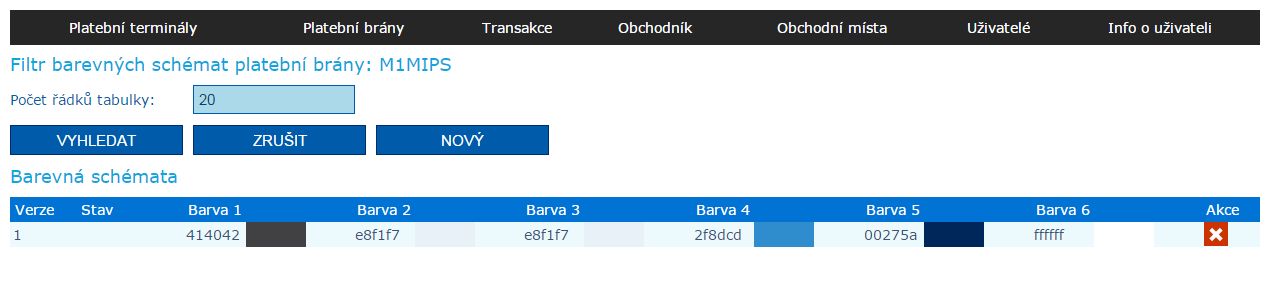 Po jeho schválení se stav změní na Schváleno a je možné logo nastavit jako zobrazit na platební bráně.