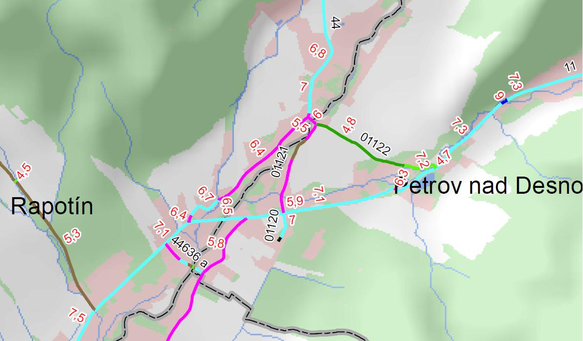 2.2. POPIS A HODNOCENÍ SOUČASNÉ SITUACE Základním nedostatkem stávající dopravní infrastruktury jsou její nevyhovující parametry.