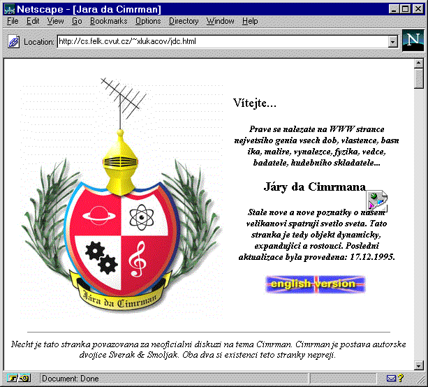 (neoficiální) domovské stránky