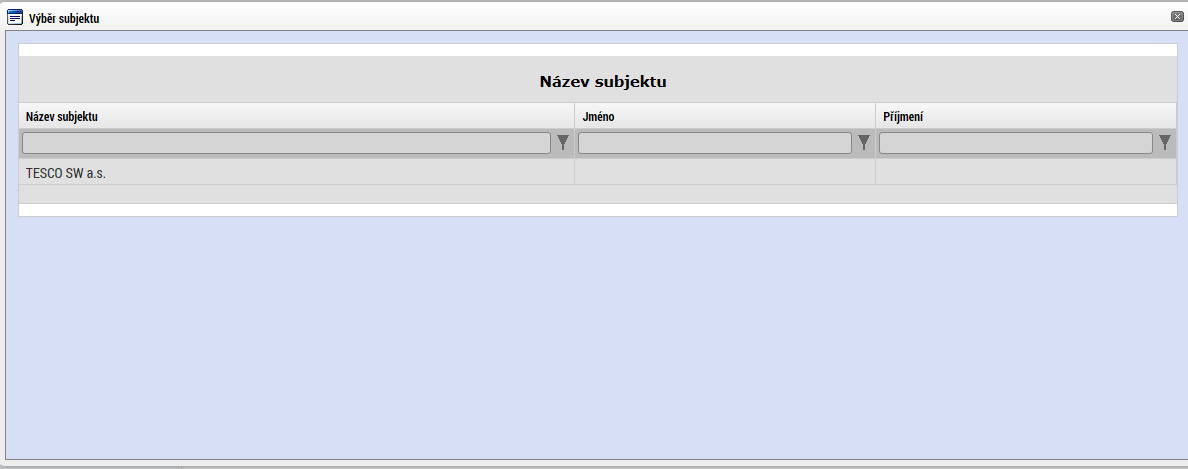 Tlačítkem Použít následně potvrďte akci. Data se zkopírují do žádosti o podporu bez nutnosti znovu vkládat IČO. 3.15.