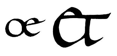 Obr. 11 Vyspělá okrouhlá karolínská minuskula 9. 11. století Tvary jednotlivých znaků karolínské minuskuly jsou čerpány z tvarů římské unciály (obr.